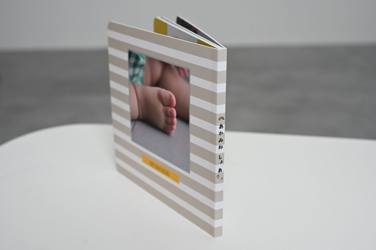 オプション商品の裏面と背文字が写っている写真