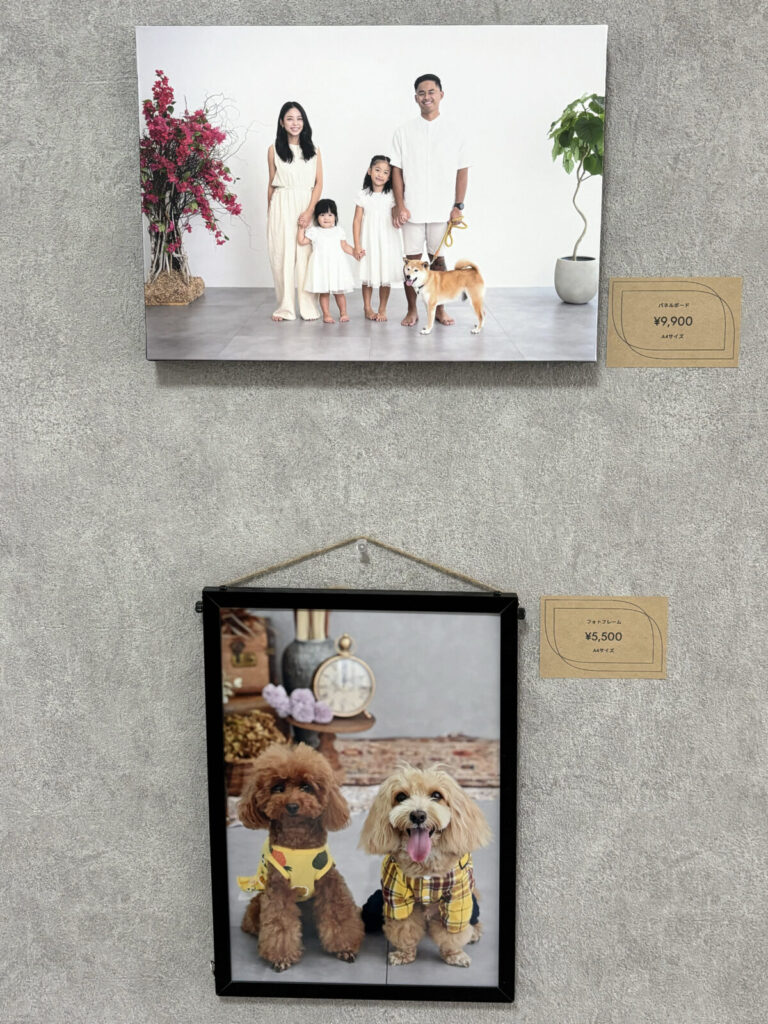 フォトパネルやオリジナルA4フォトフレームのサンプル写真
