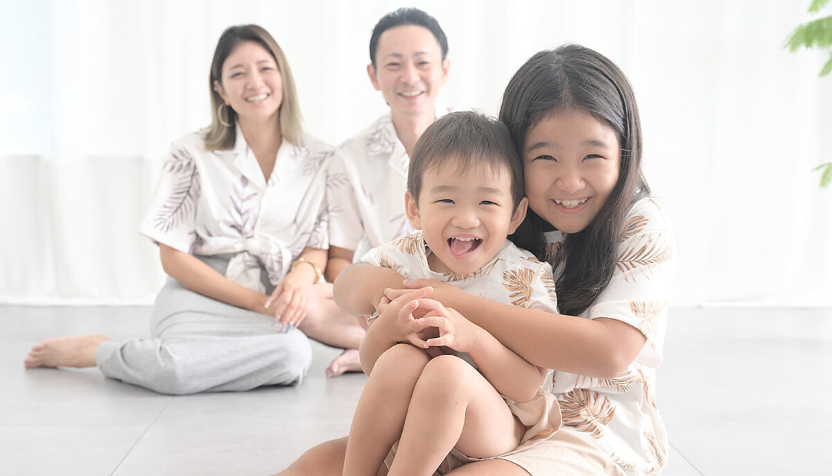 沖縄市で家族写真、子供撮影、100日記念写真