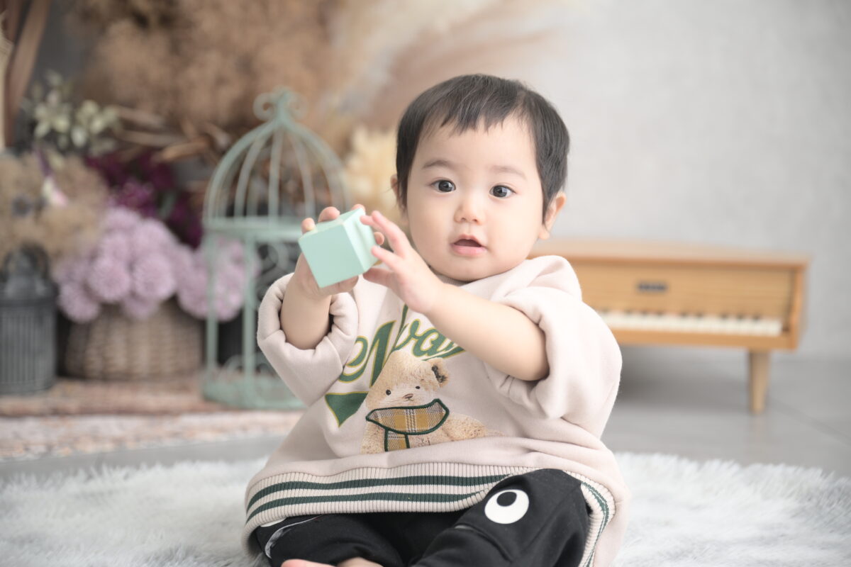 1歳の誕生記念の写真