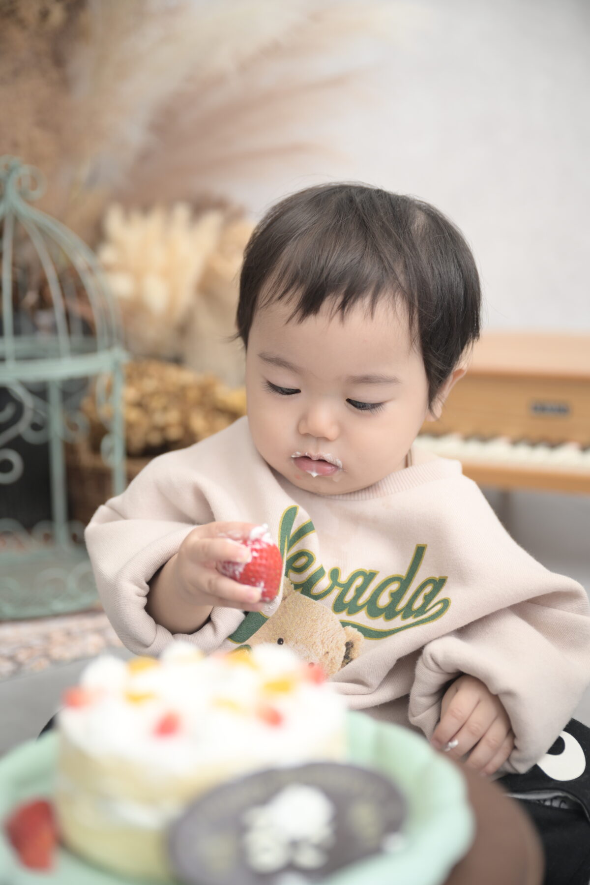 1歳の誕生記念の写真