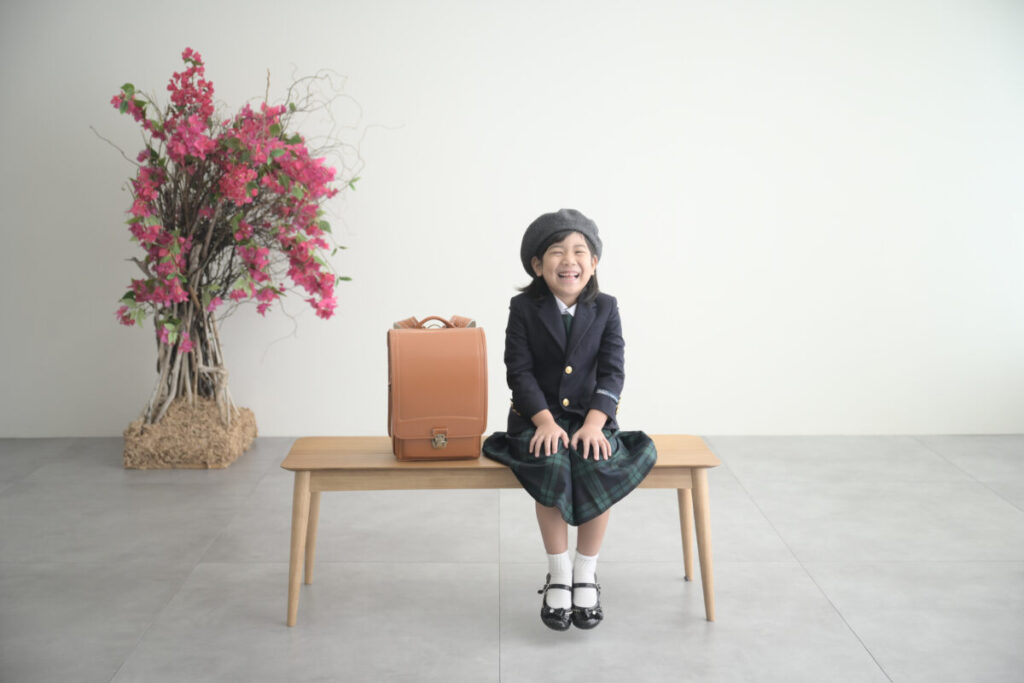 入学記念の前撮り写真