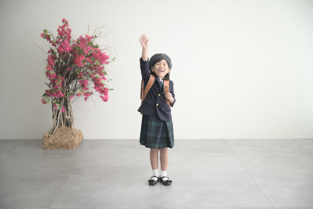 入学記念の前撮り写真