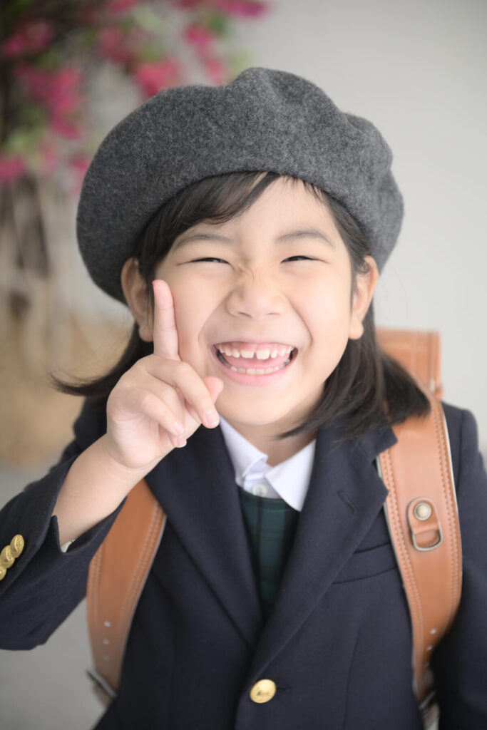 入学記念の前撮り写真