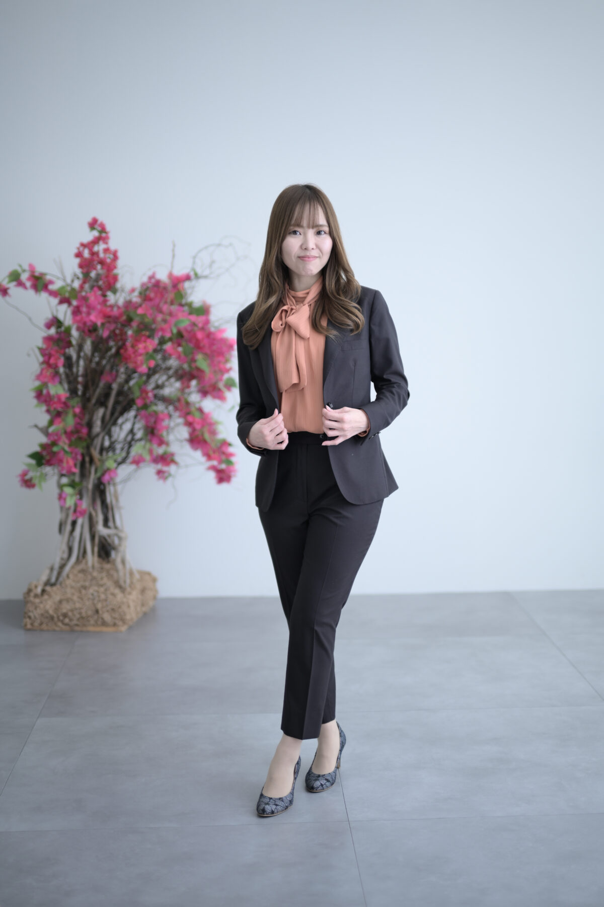 オーダースーツのモデル写真撮影