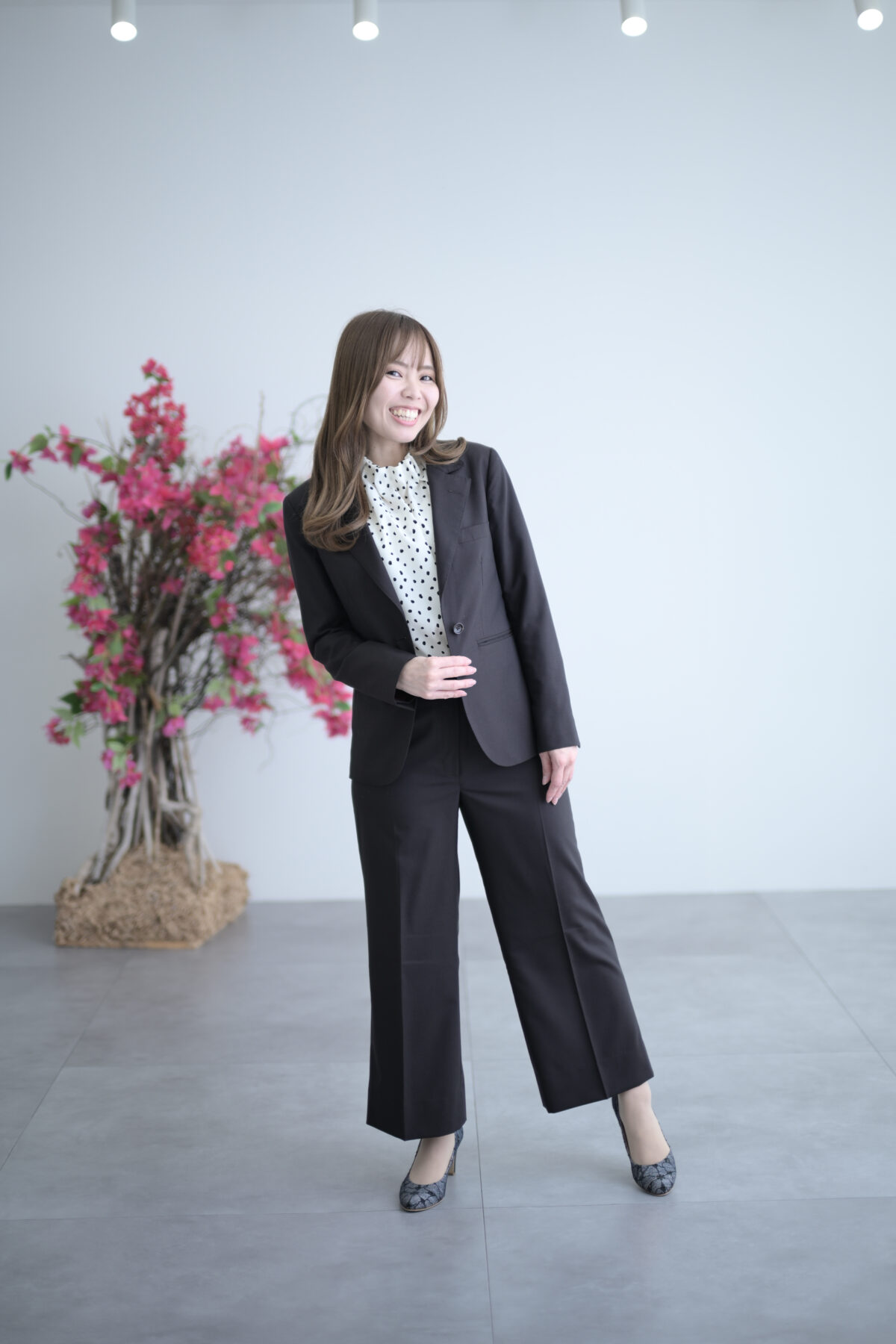 オーダースーツのモデル写真撮影