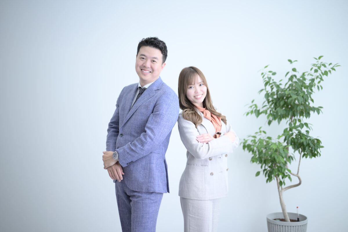 オーダースーツのモデル写真撮影