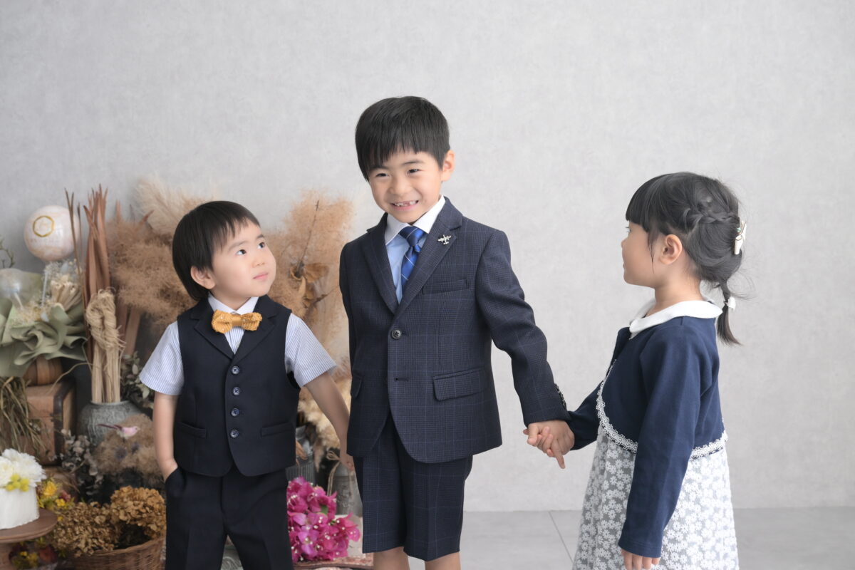 入学記念できょうだい写真