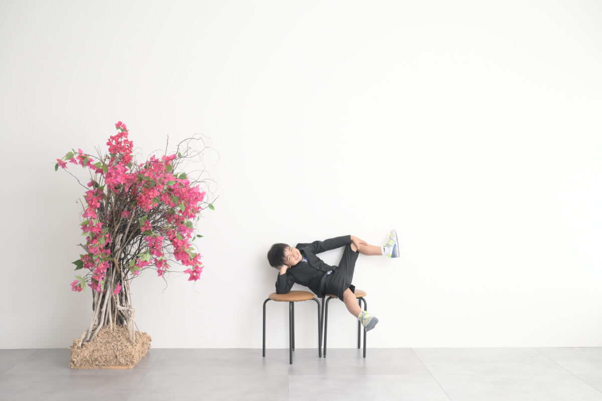 入学記念の写真