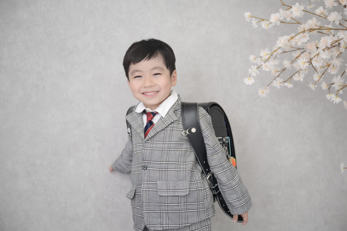 入学記念の後撮り写真