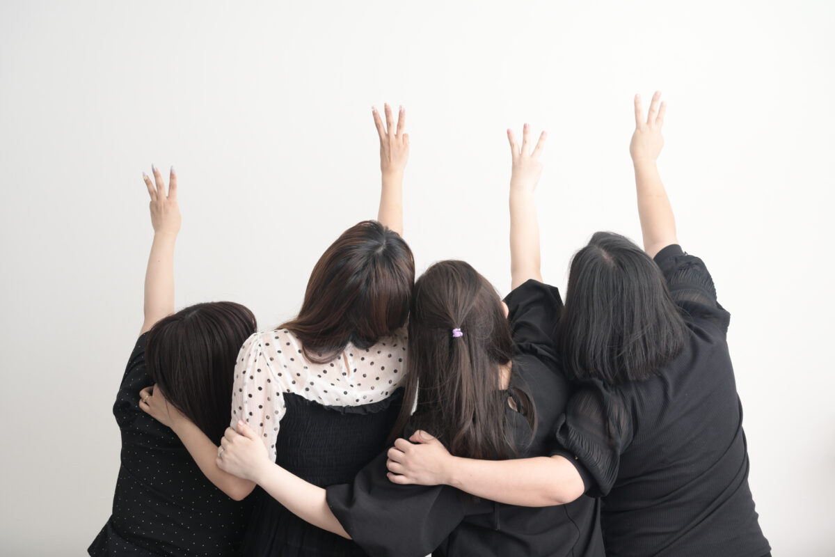友達と三十路記念(30歳)でのグループフォト写真