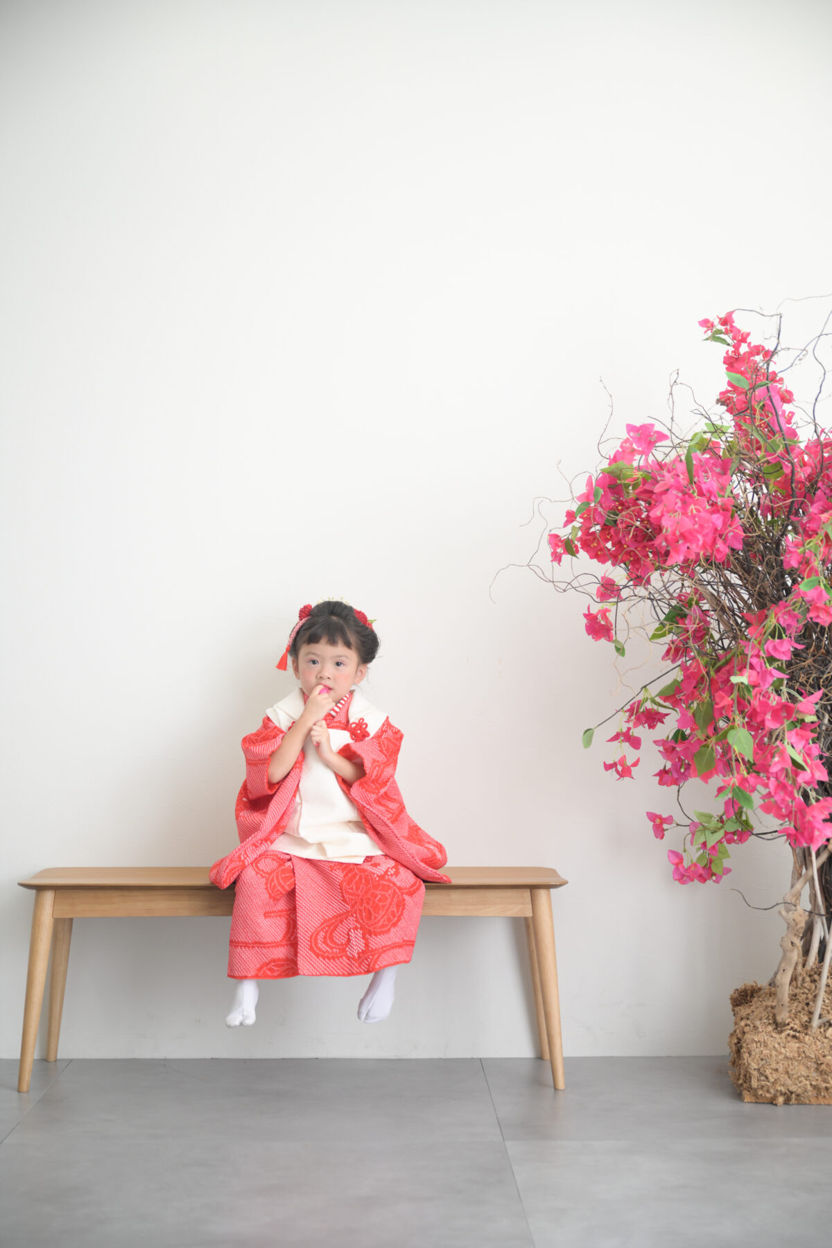 3歳女の子の七五三記念の写真